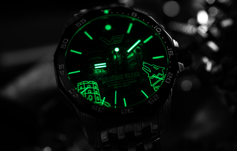 Zegarek Vostok Europe Gelezinis Vilkas Skeleton Automatic Limited Edition NH72-225E764 (NH72225E764)