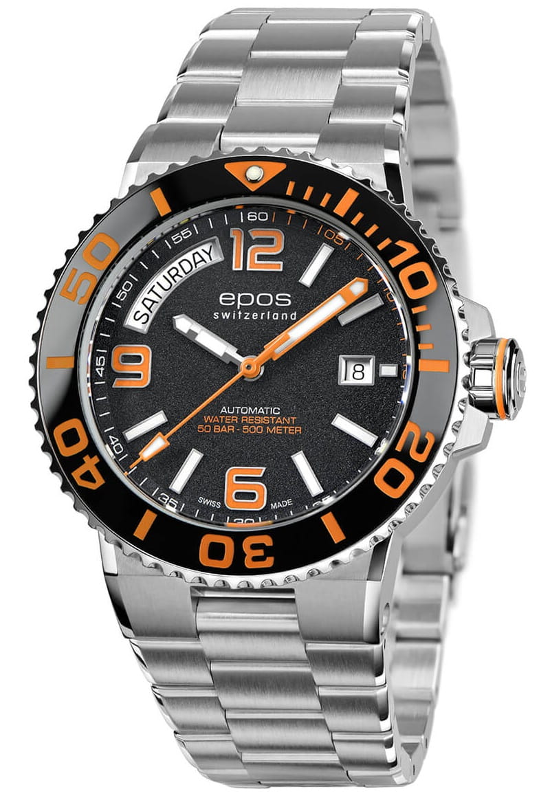 Zegarek Epos Sportive 3441 Diver Day Date 3441.142.99.92.30 (3441142999230)