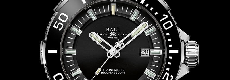 Zegarek Ball Hydrocarbon DeepQUEST Ceramic DM3002A-P3CJ-BK (DM3002AP3CJBK)