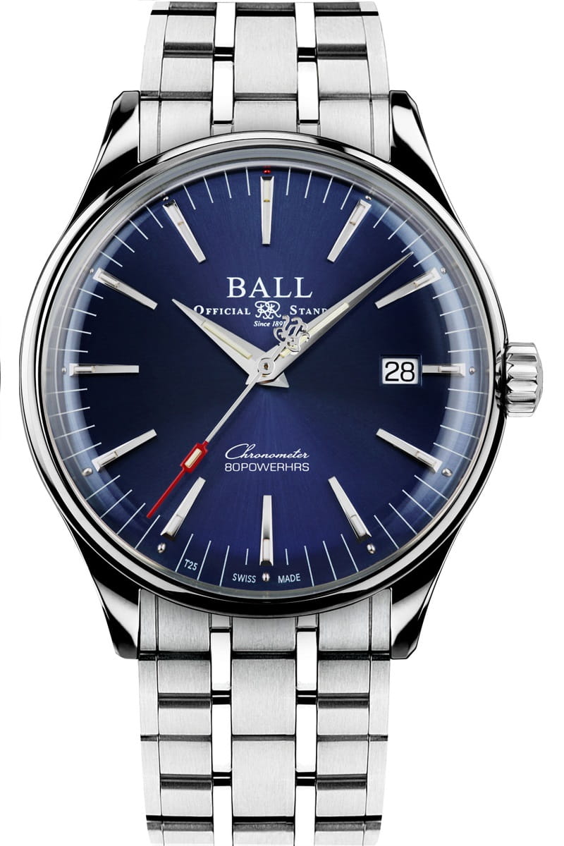 Zegarek Ball Trainmaster Manufacture 80 Hours NM3280D-S1CJ-BE (NM3280DS1CJBE)