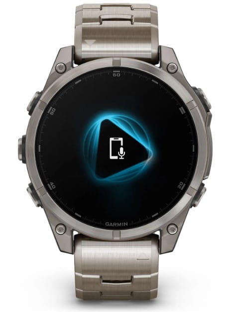 Zegarek GARMIN FENIX 8 47 mm SAPPHIRE AMOLED 010-02904-40 SMARTWATCH (0100290440) Tytanowy z tytanową bransoletą z otworami i dodatkowym paskiem silikonowym