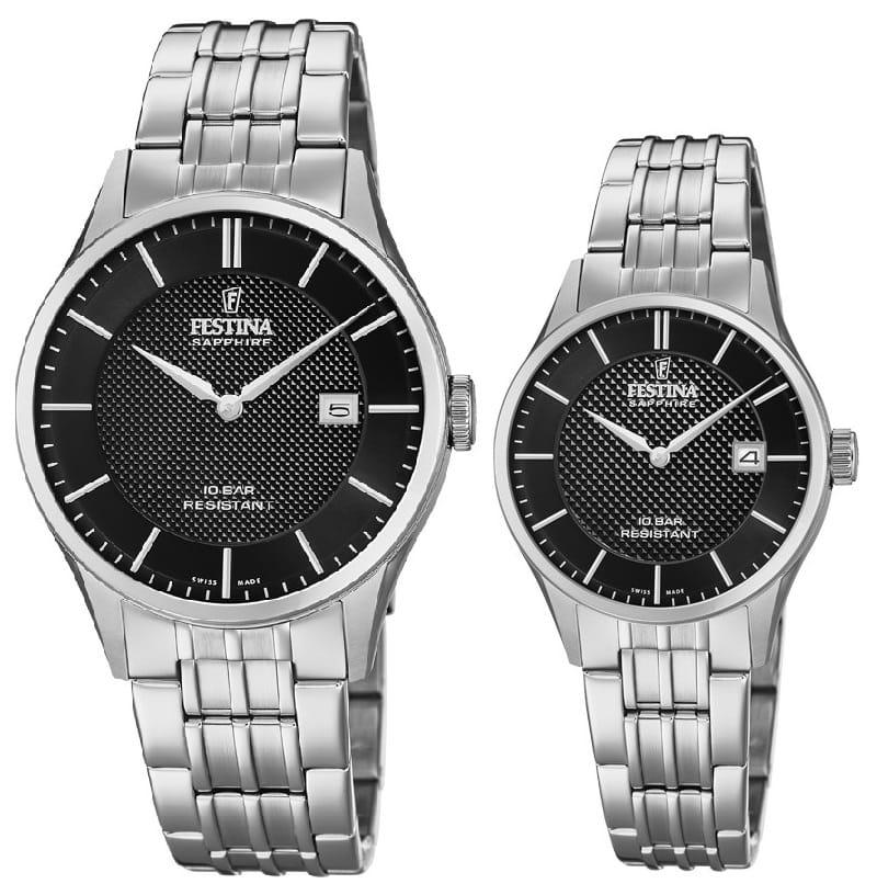 Zestaw dla par Festina Swiss Made 20005/4 + 20006/4 (F20005/4 + F20006/4)