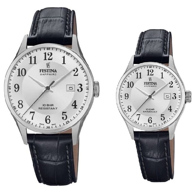 Zestaw dla par Festina Swiss Made 20007/1 + 20009/5 (F20007/1 + F20009/5)