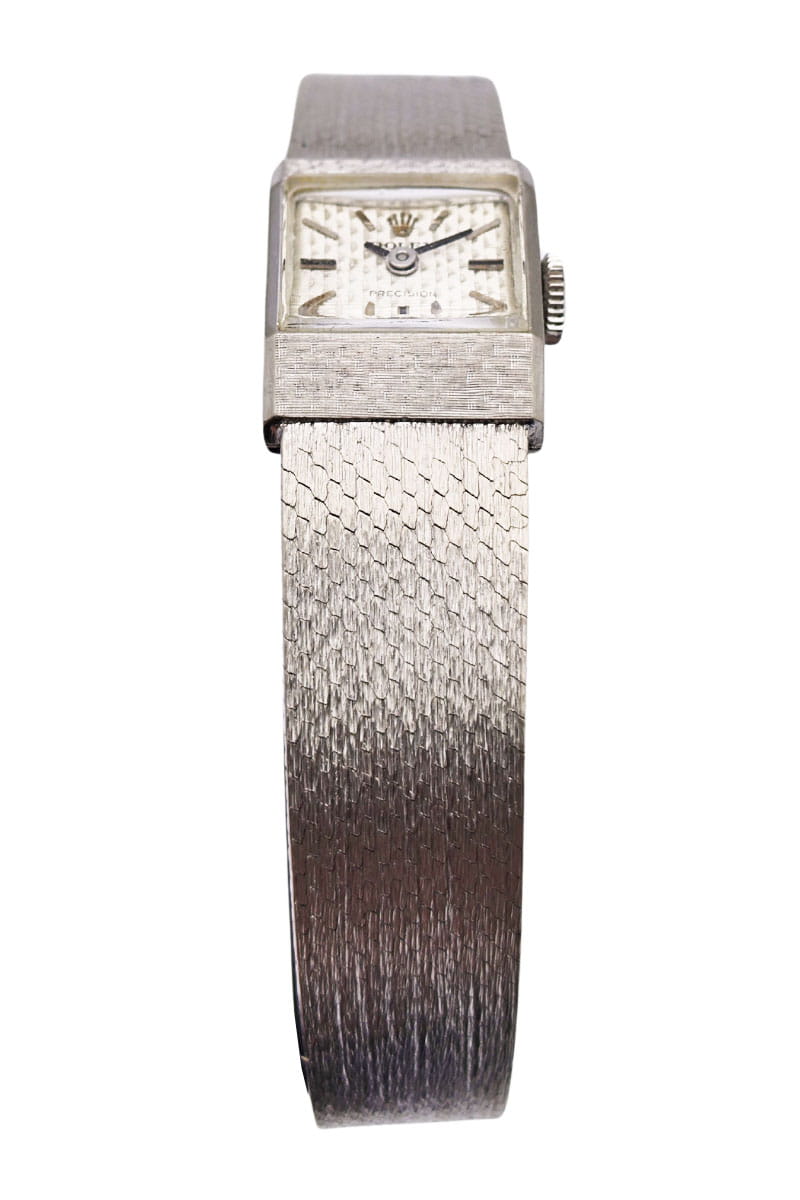 Zegarek używany damski ROLEX PRECISION w białym złocie