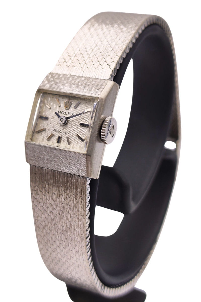 Zegarek używany damski ROLEX PRECISION w białym złocie