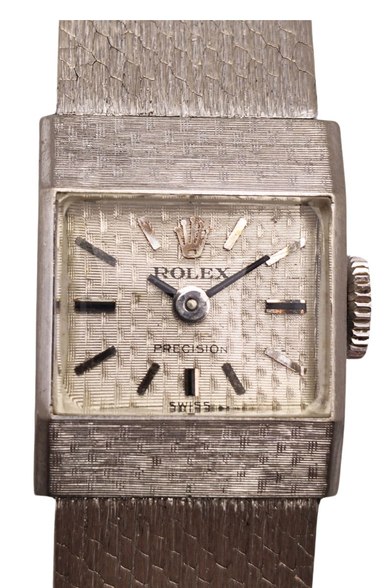 Zegarek używany damski ROLEX PRECISION w białym złocie