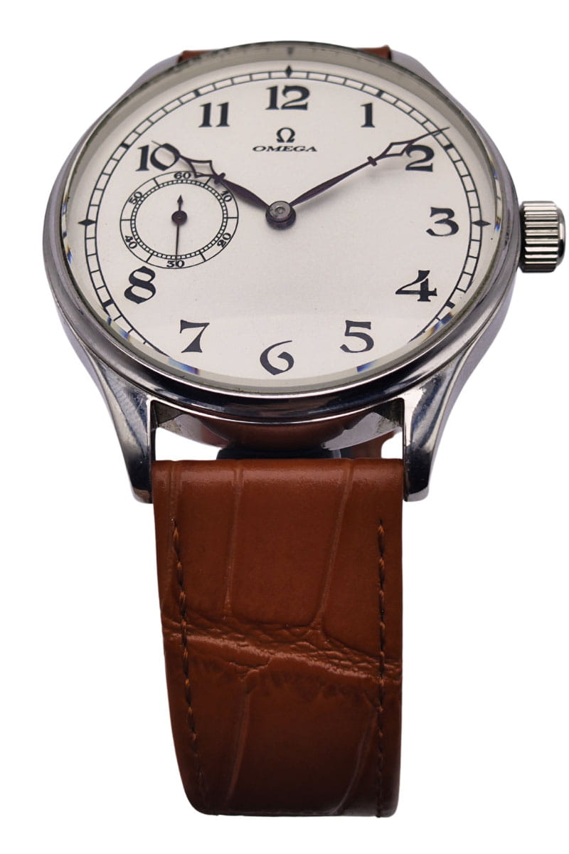 Pasówka OMEGA - olbrzymi zegarek męski mechaniczny z lat z 1925r