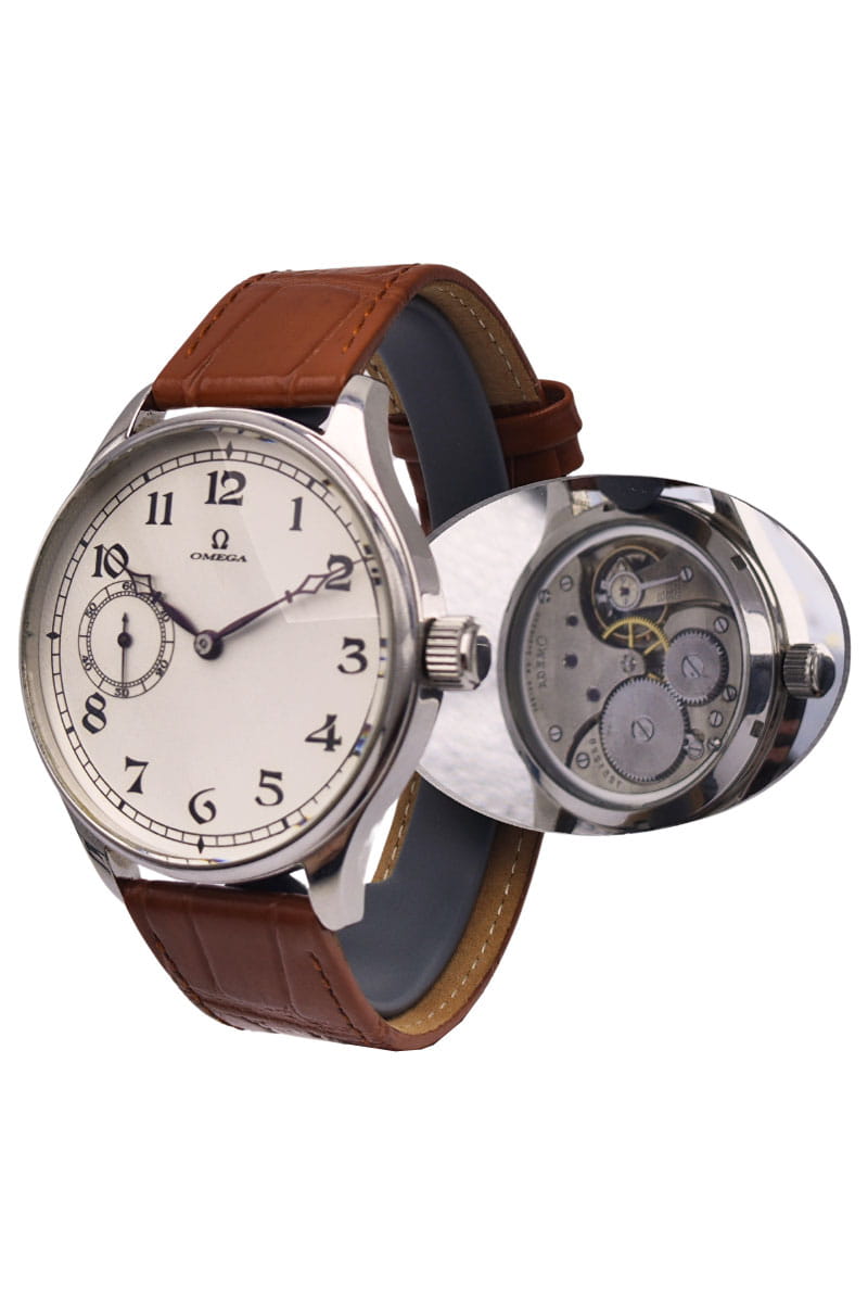 Pasówka OMEGA - olbrzymi zegarek męski mechaniczny z lat z 1925r