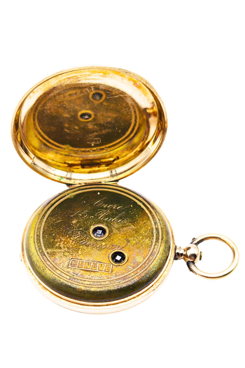 Używany Zegarek Kieszonkowy REMONTOIR złoty