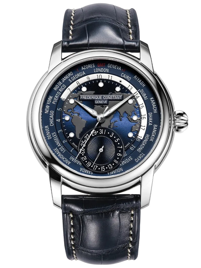 Zegarek Frederique Constant Manufacture Classic Worldtimer FC-718NWM4H6 (FC718NWM4H6)