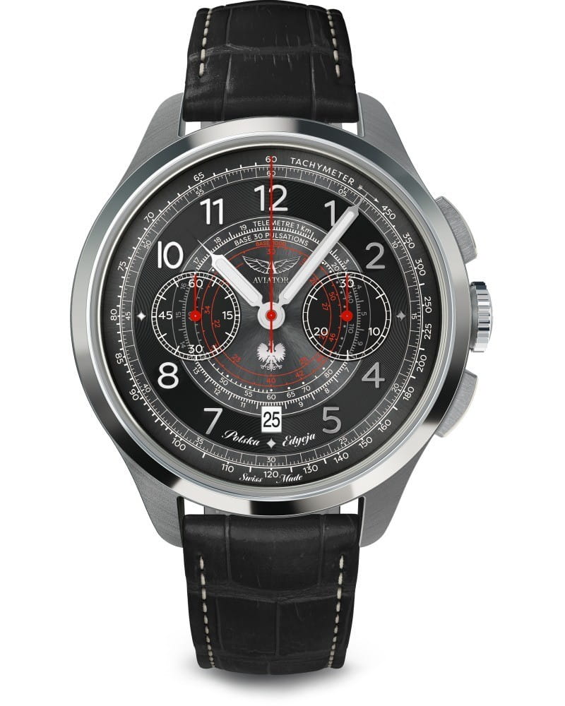 Zegarek Aviator Heritage Chronograph Trimeter Polska Edycja V.4.40.0.350.4 PL (V44003504 PL)