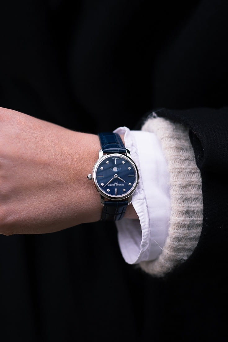 Zegarek Frederique Constant Classics Slimline Ladies Moonphase FC-206MPND1S6 (FC206MPND1S6)