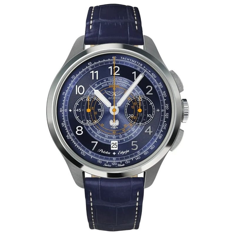 Zegarek Aviator Heritage Chronograph Trimeter Polska Edycja V.4.40.0.352.4  PL (V44003524 PL)