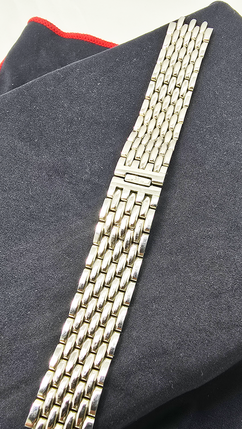 Oryginalna stalowa bransoleta do zegarka Jaeger-LeCoultre 19 mm