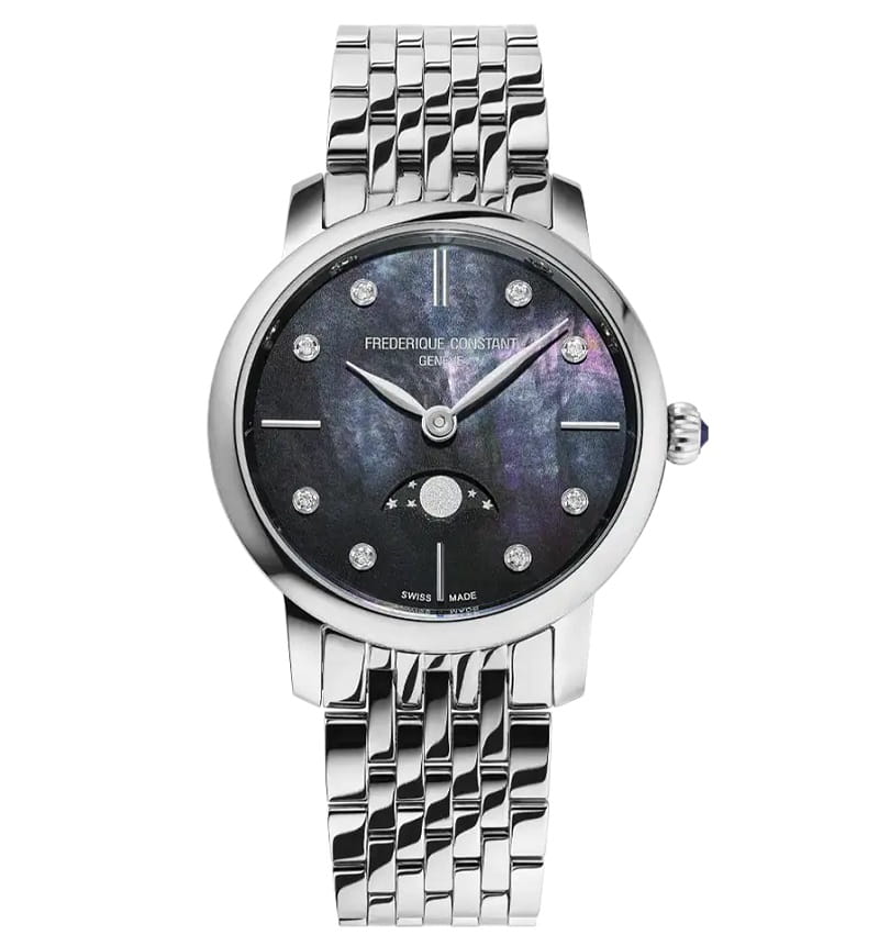 Zegarek Frederique Constant Classics Slimline Ladies Moonphase FC-206MPBD1S6B (FC206MPBD1S6B) Kraków