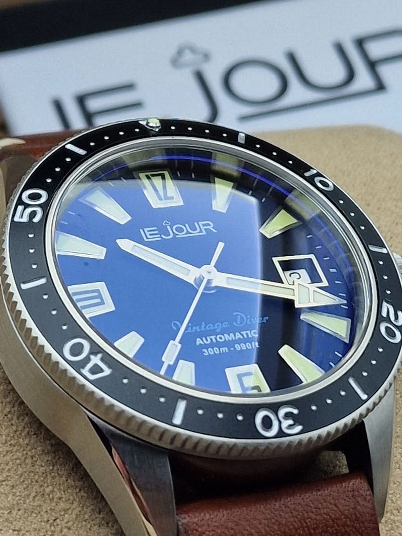 Le Jour Vintage Diver 300M Automatic LJ-VD-001 Fabryczny komplet!