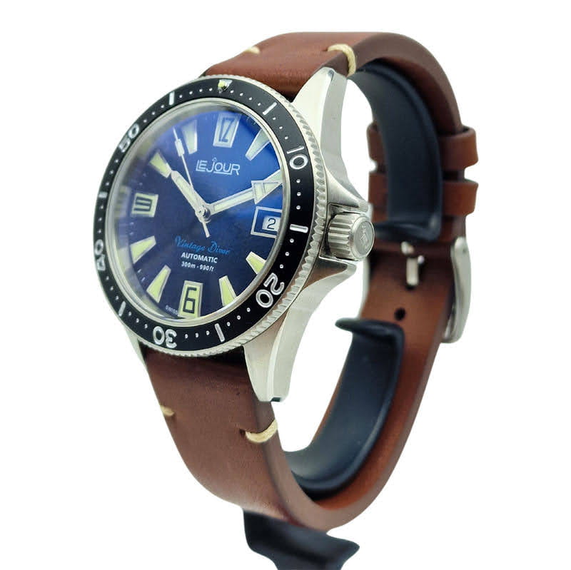 Le Jour Vintage Diver 300M Automatic LJ-VD-001 Fabryczny komplet!