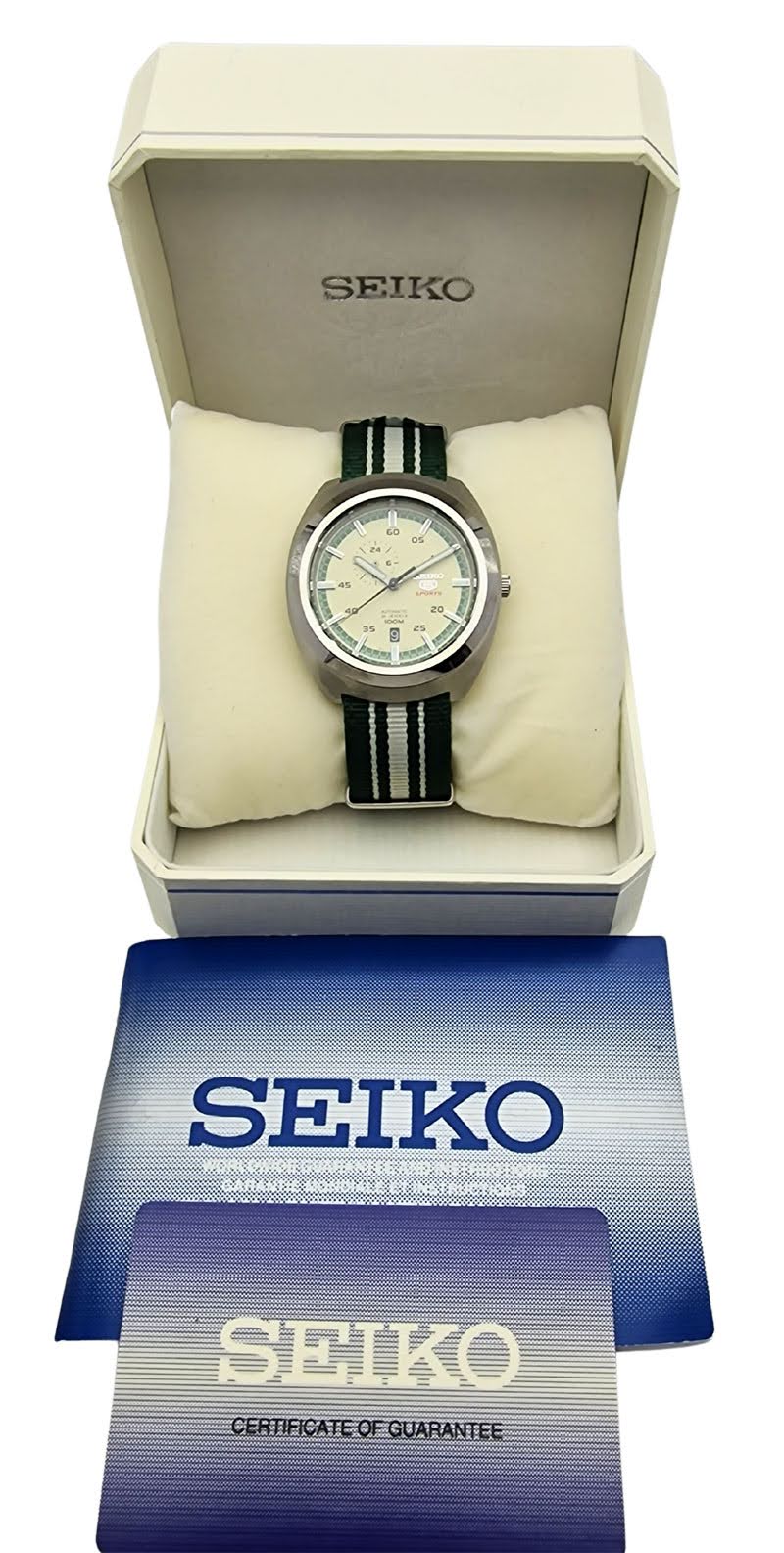 Seiko 5 Sports Automatic SSA285 - Fabryczny komplet!