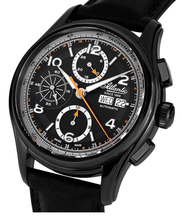 Zegarek ATLANTIC Worldmaster Prestige Valjoux Black 55853.46.65 (558534665)
