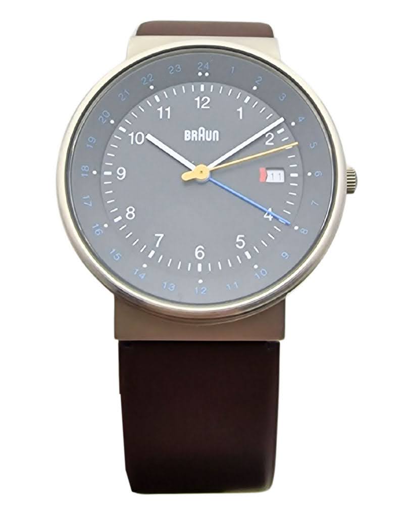 Braun Men's BN0142BKBRG GMT World Timer Analog - Fabryczny kpmplet!