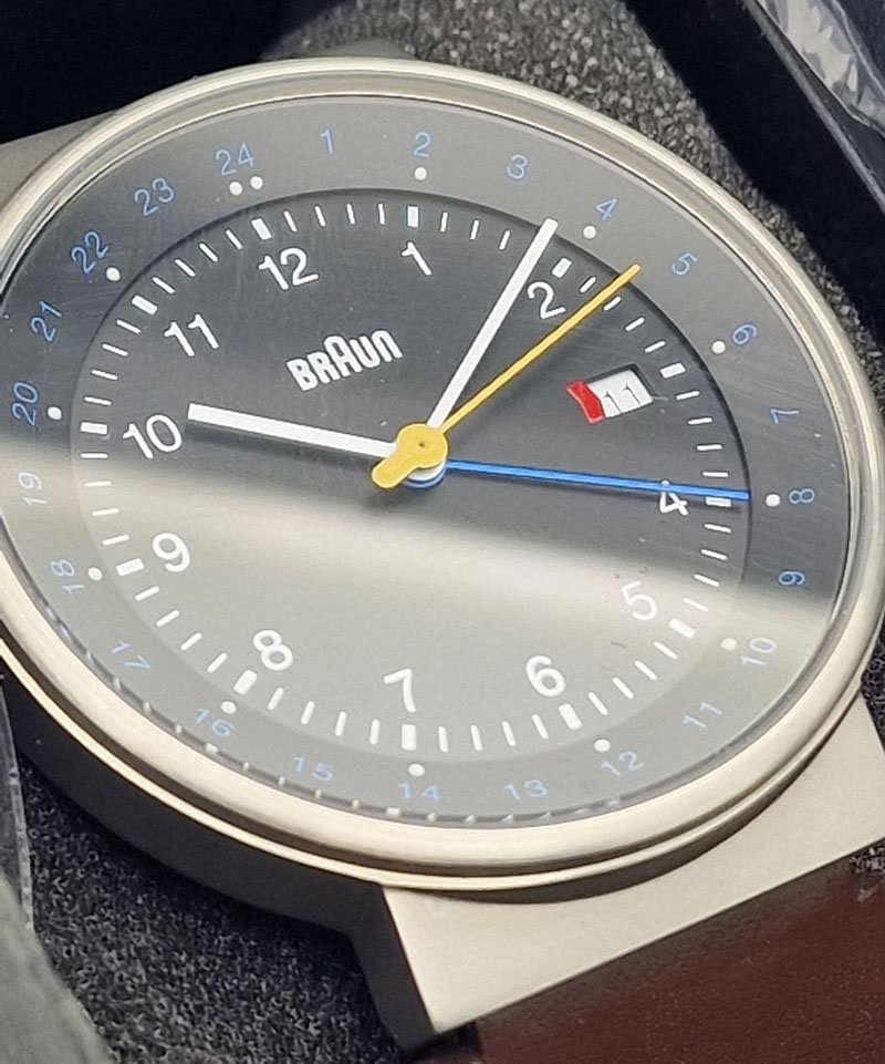Braun Men's BN0142BKBRG GMT World Timer Analog - Fabryczny kpmplet!