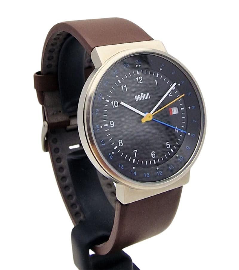 Braun Men's BN0142BKBRG GMT World Timer Analog - Fabryczny kpmplet!