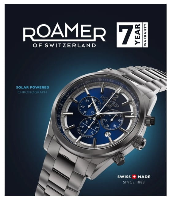 Zegarek Roamer Helios Solar Titanium 973981.44.45.20