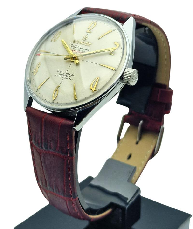 ATLANTIC Worldmaster  61660 - srebrna tarcza  lata 70.  - stan idealny!