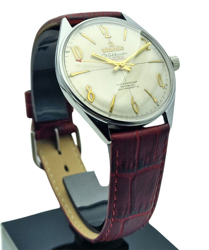 ATLANTIC Worldmaster  61660 - srebrna tarcza  lata 70.  - stan idealny!