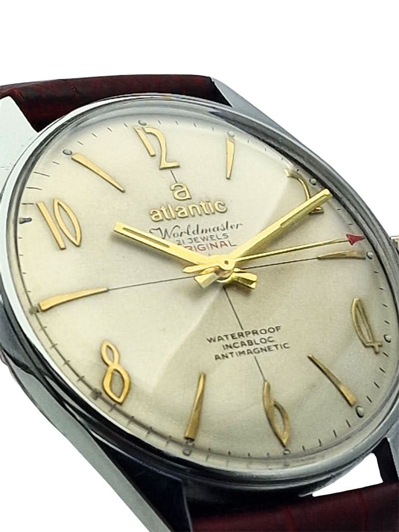 ATLANTIC Worldmaster  61660 - srebrna tarcza  lata 70.  - stan idealny!