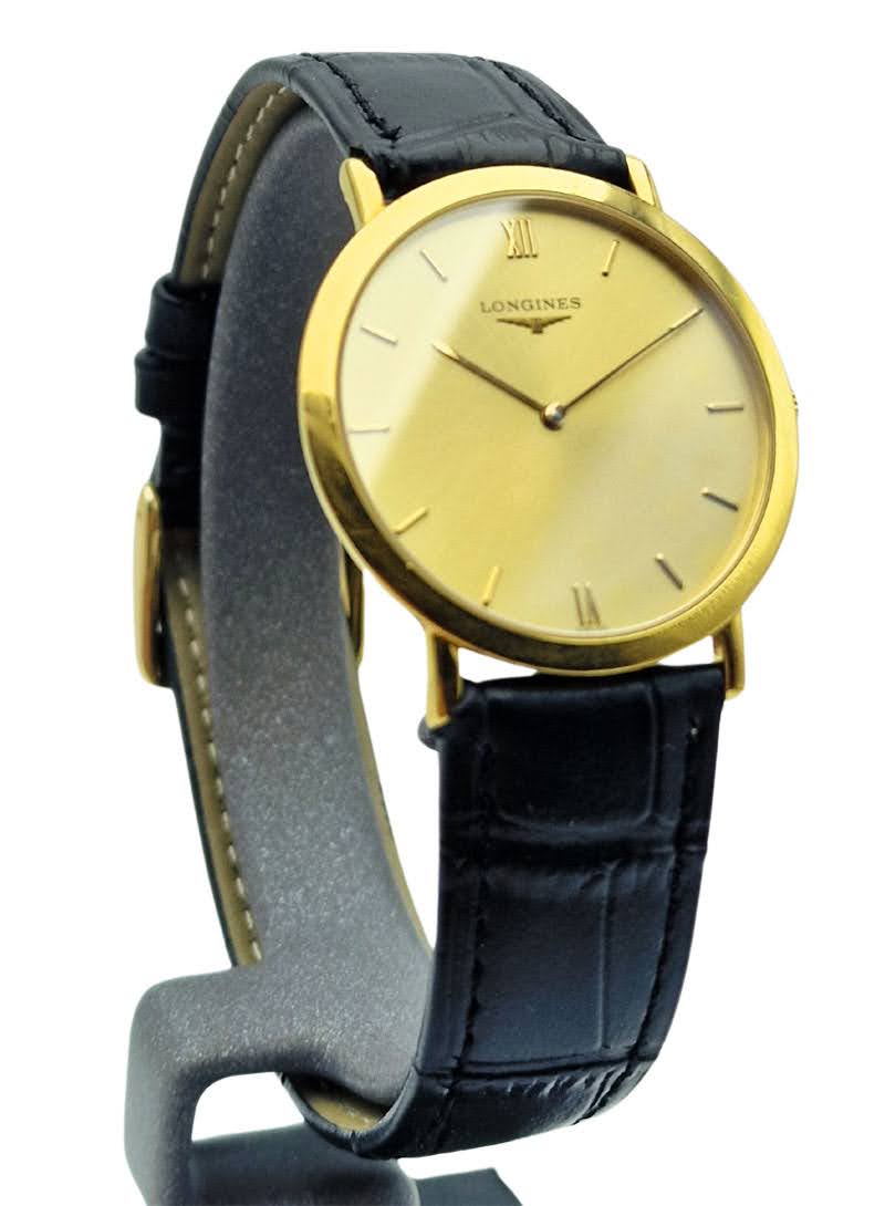 Złoty 750 (18K) męski Longines Prestige L4.710.6 - doskonały stan!