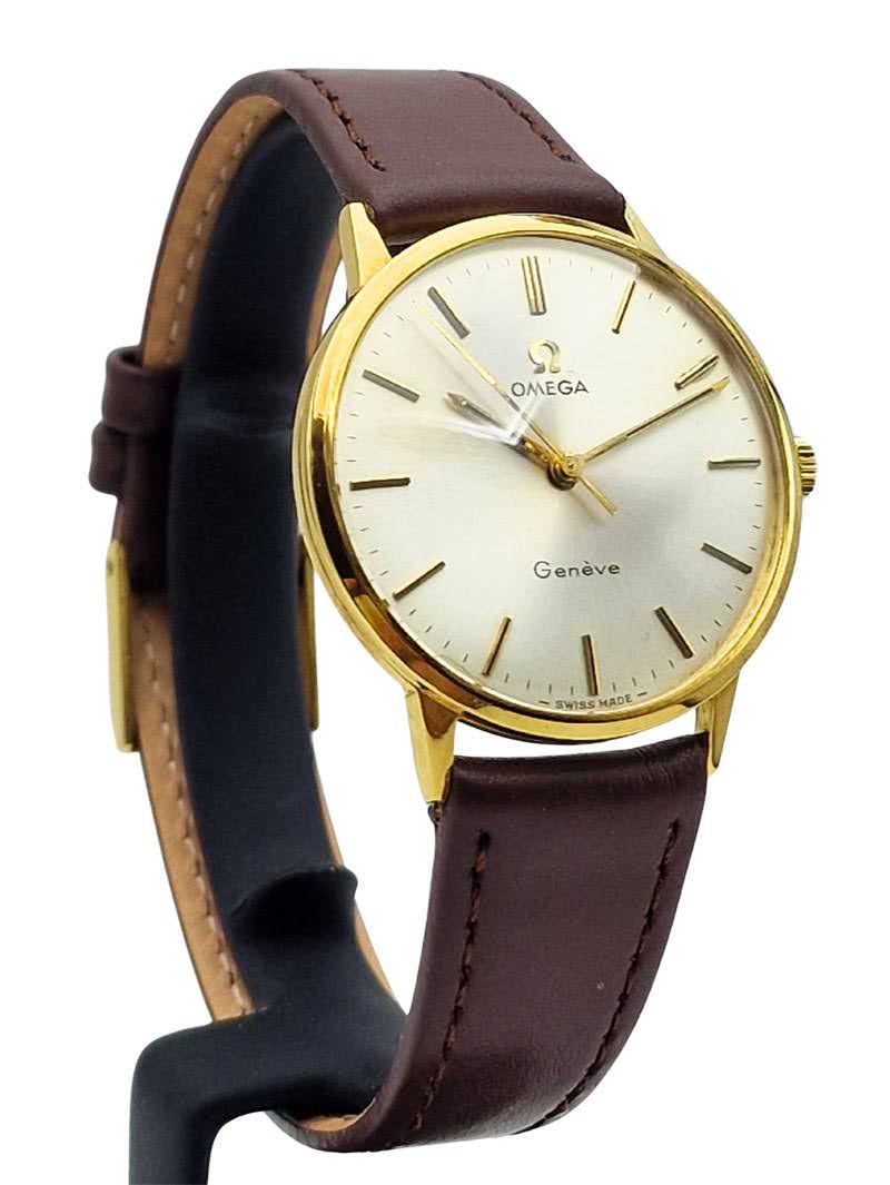 Męski złoty 18k zegarek Omega z lat 70. - perfekcyjny stan!