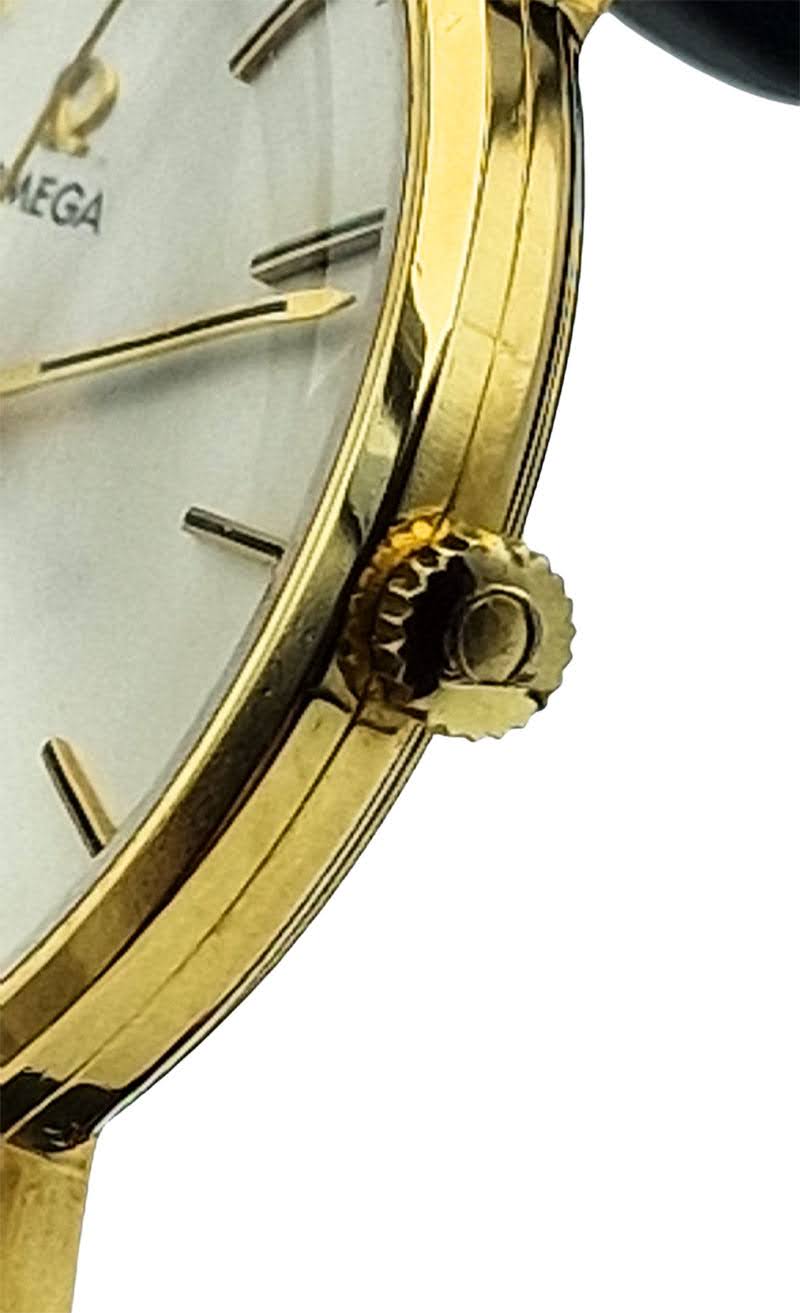 Męski złoty 18k zegarek Omega z lat 70. - perfekcyjny stan!