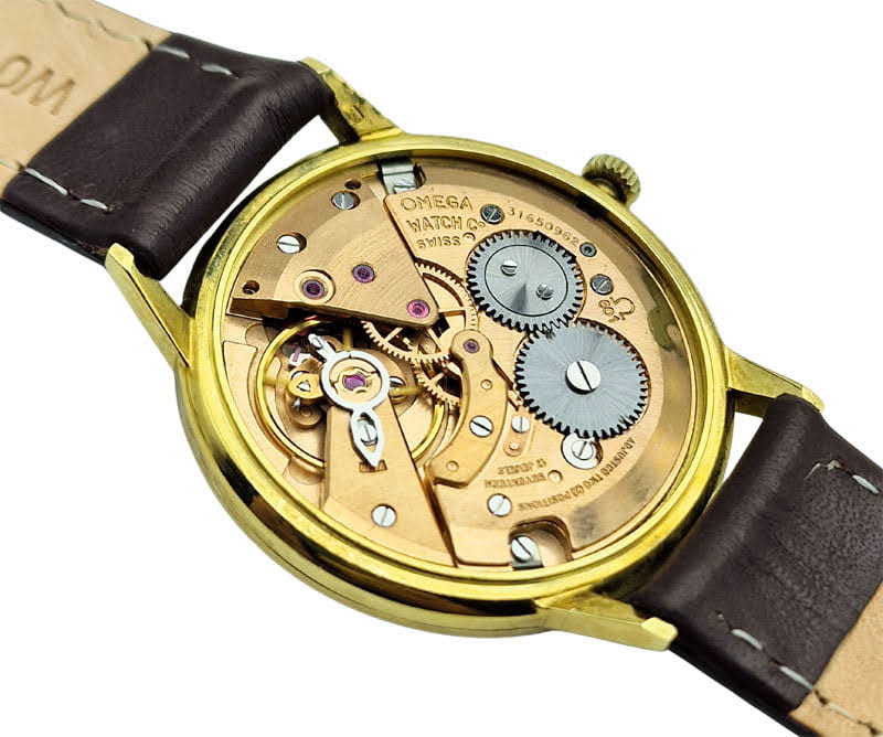 Męski złoty 18k zegarek Omega z lat 70. - perfekcyjny stan!