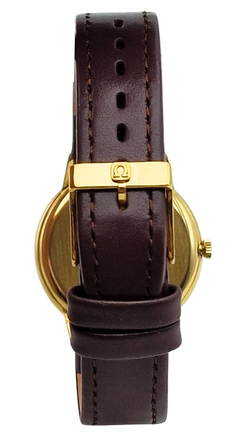 Męski złoty 18k zegarek Omega z lat 70. - perfekcyjny stan!