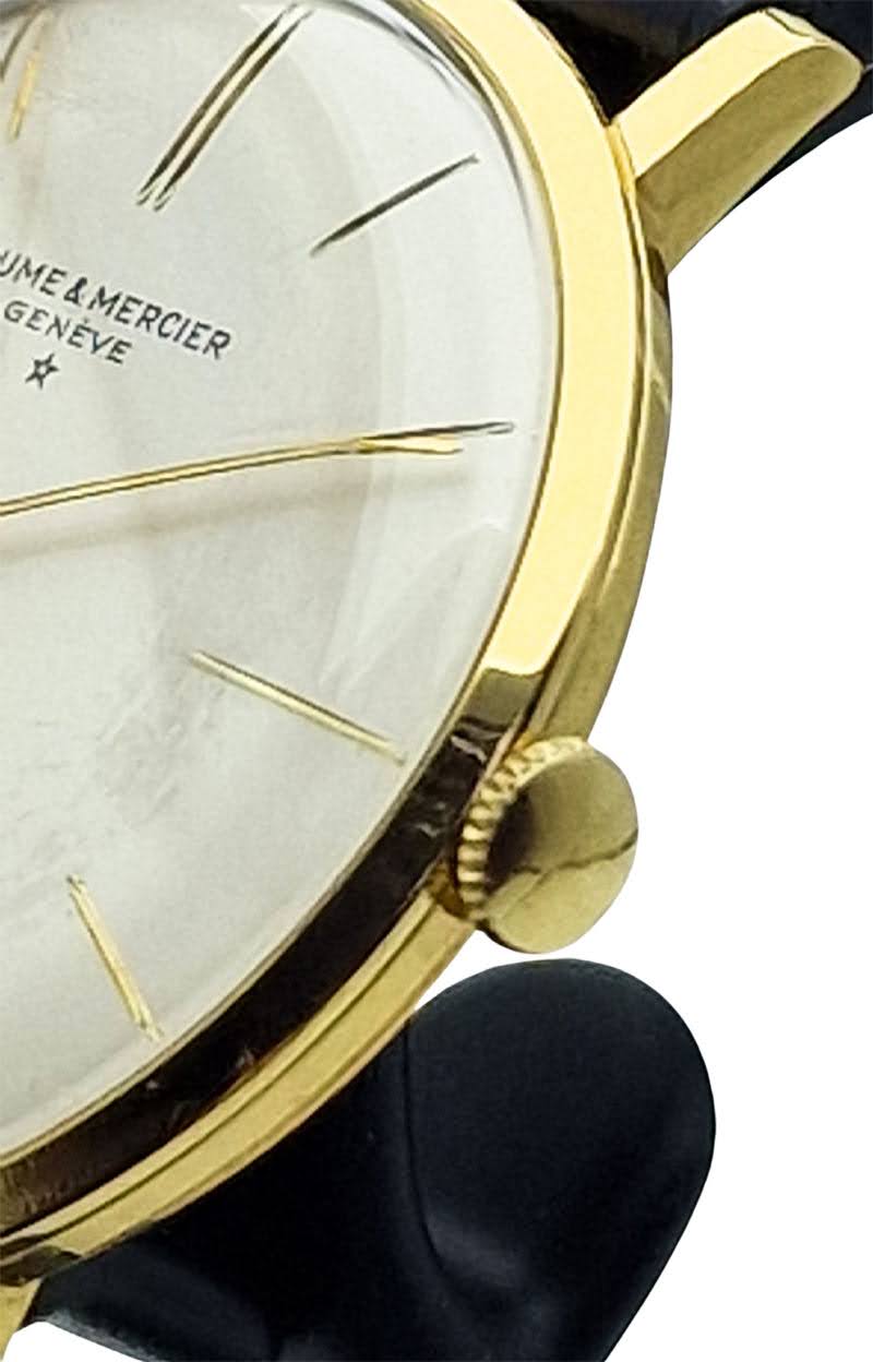 Złoty 18k zegarek męski Baume & Mercier Baumatic - perfekcyjny stan!
