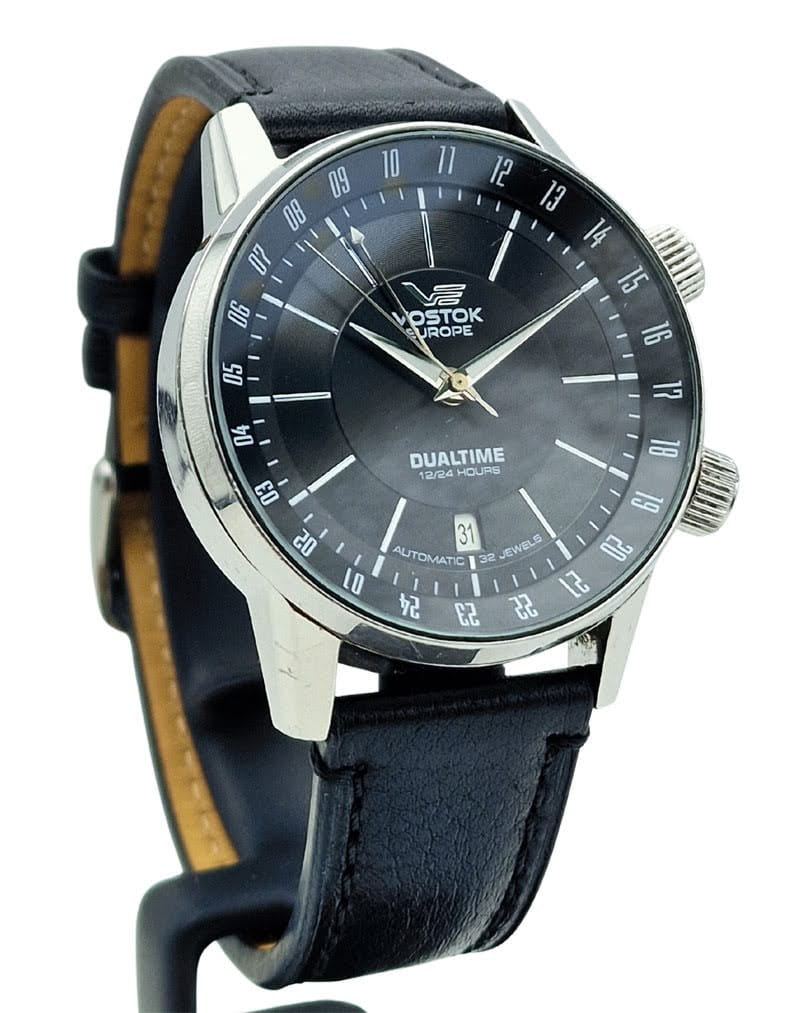 Używany Męski Zegarek Wostok Europe mechanizczny 32 kamieni Dualtime