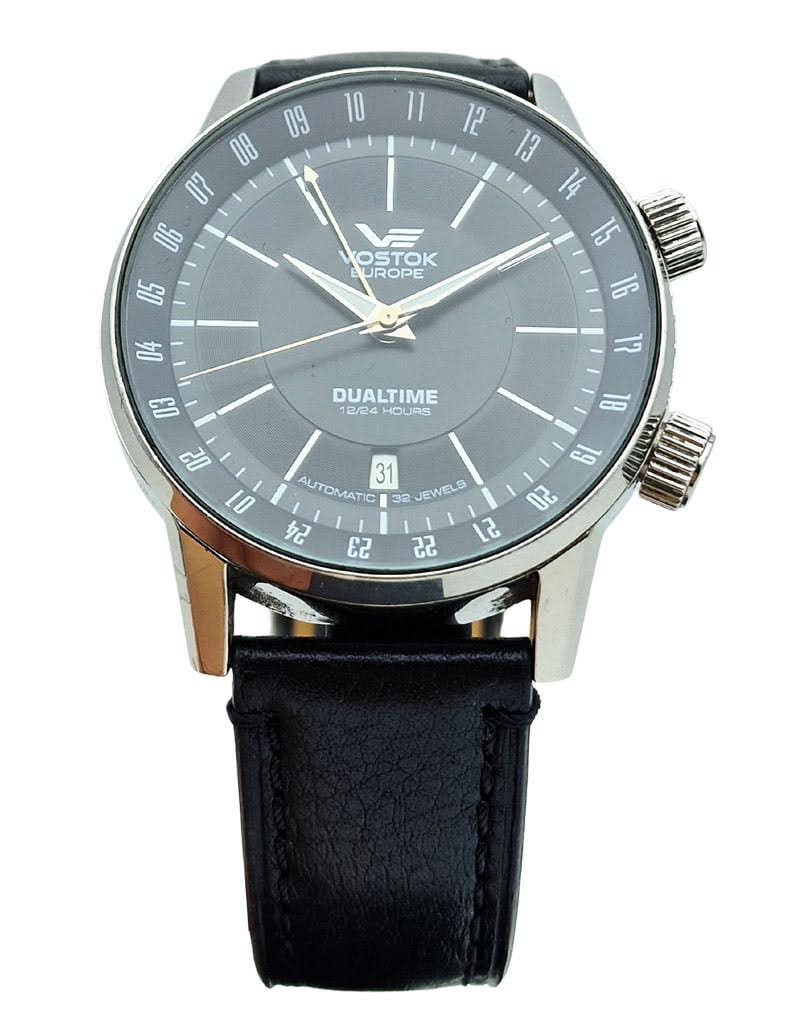 Używany Męski Zegarek Wostok Europe mechanizczny 32 kamieni Dualtime