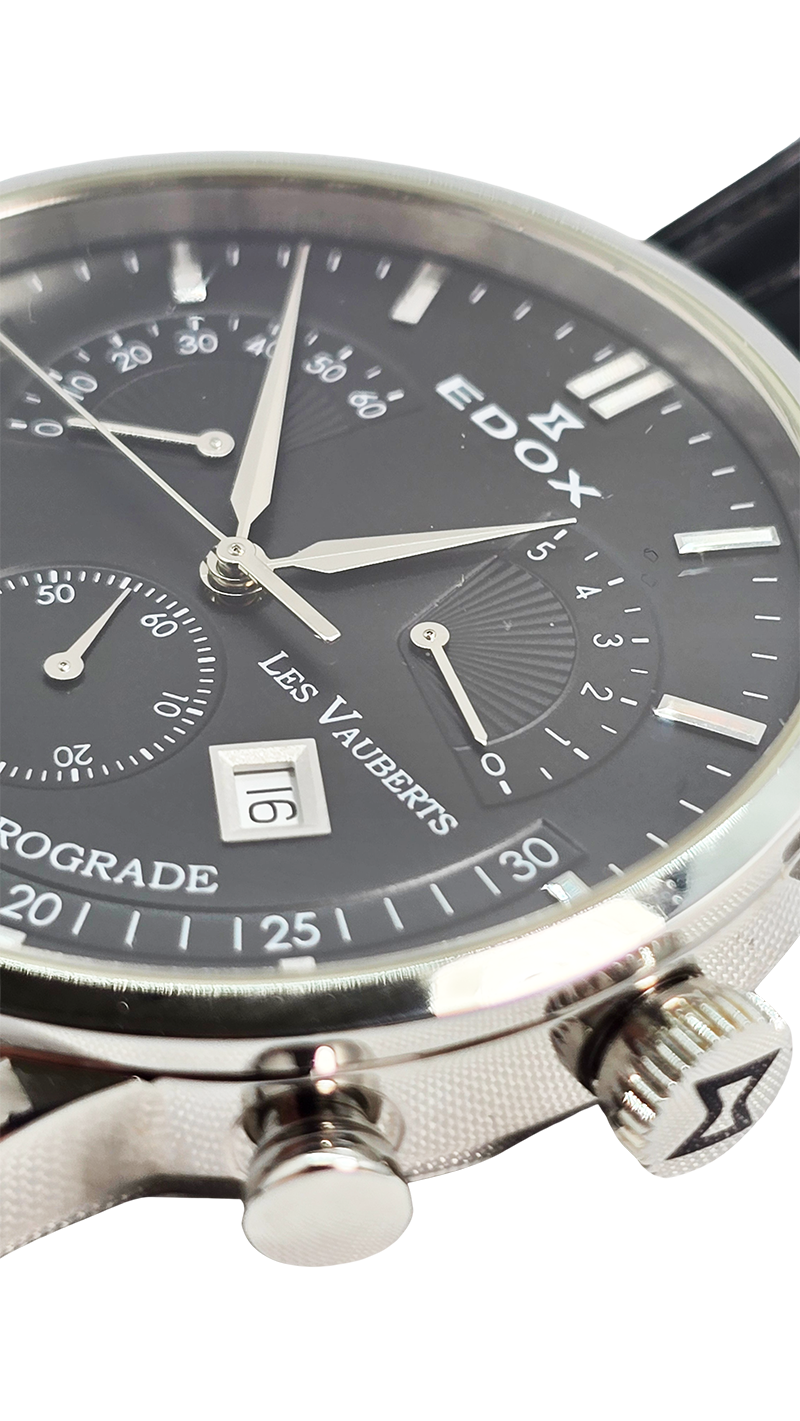 Używany zegarek Edox Les Vauberts Chronograph Retrograde 01505/550933