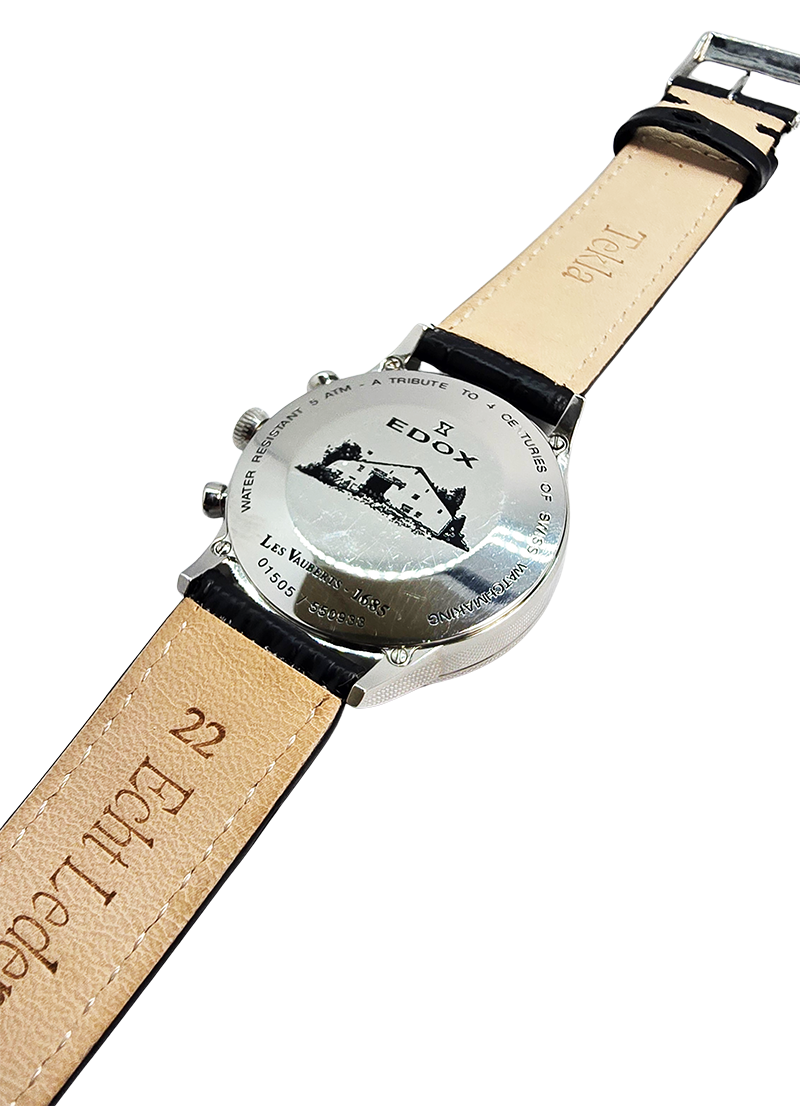 Używany zegarek Edox Les Vauberts Chronograph Retrograde 01505/550933