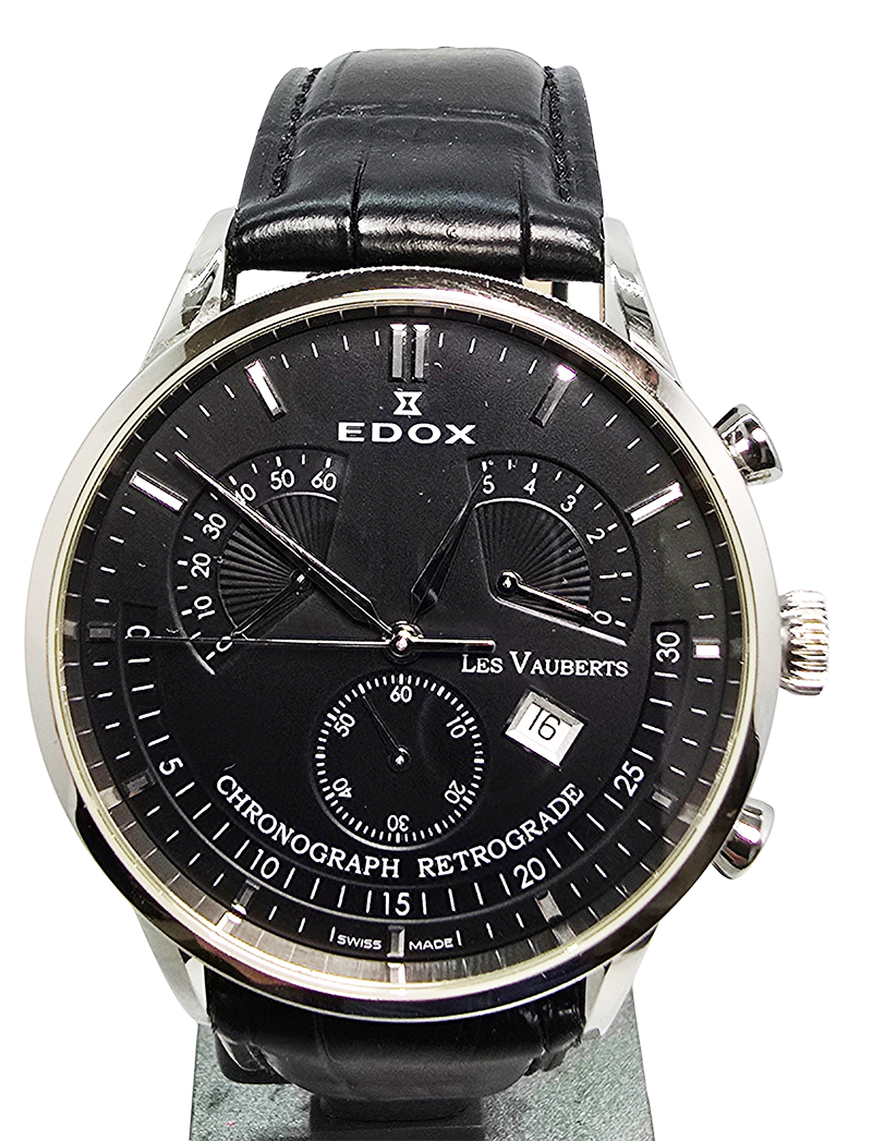 Używany zegarek Edox Les Vauberts Chronograph Retrograde 01505/550933