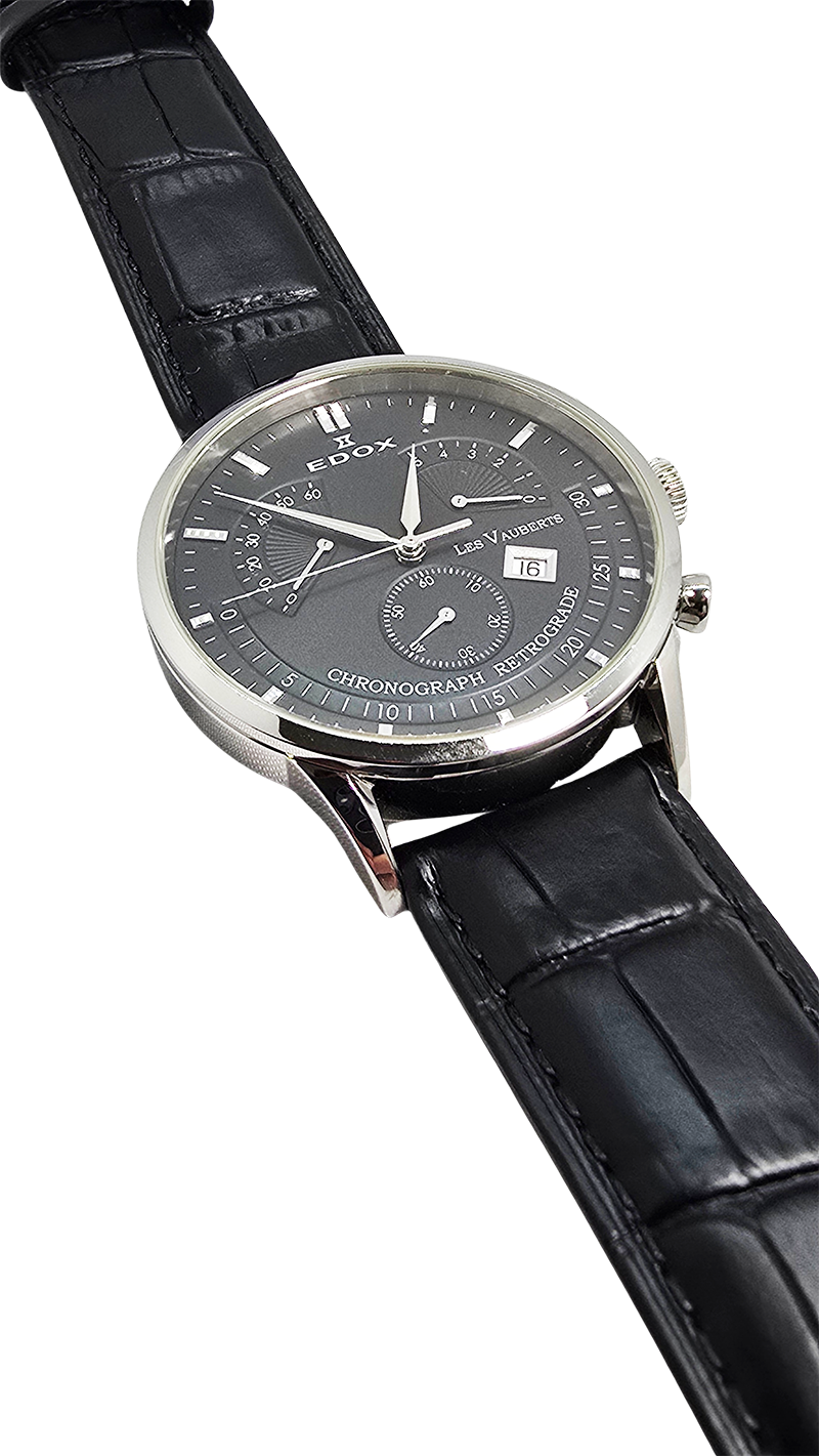 Używany zegarek Edox Les Vauberts Chronograph Retrograde 01505/550933