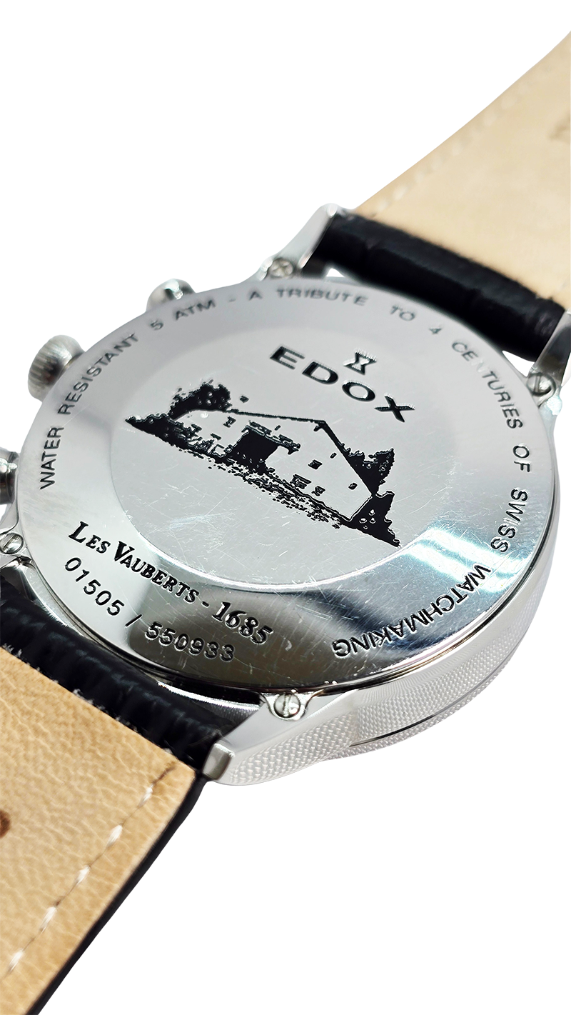 Używany zegarek Edox Les Vauberts Chronograph Retrograde 01505/550933