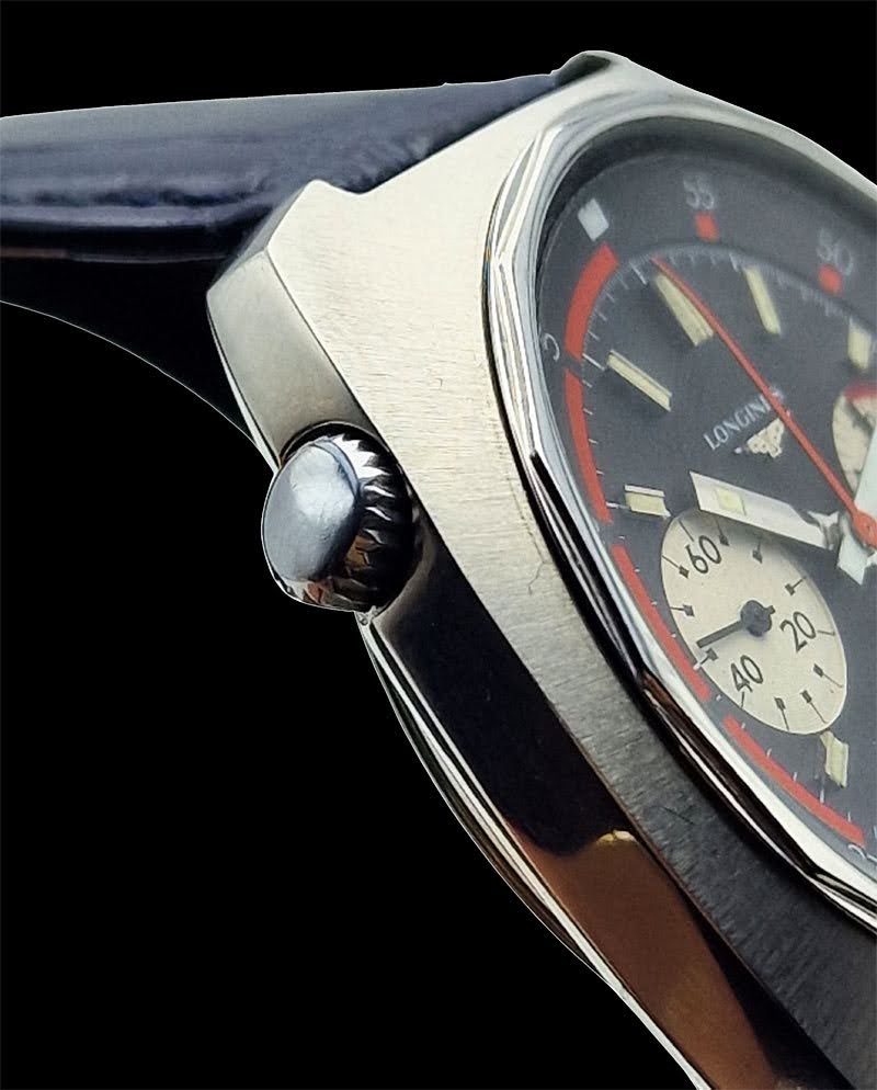 Męski stalowy LONGINES VALJOUX 72 chronograf z 1969r.