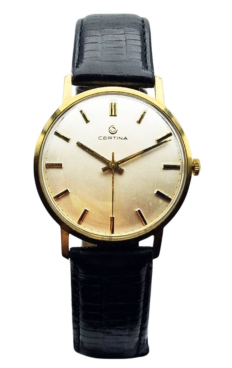 Certina 18K Gold Cal. 25-66 z końca lat 60 - doskonały stan!