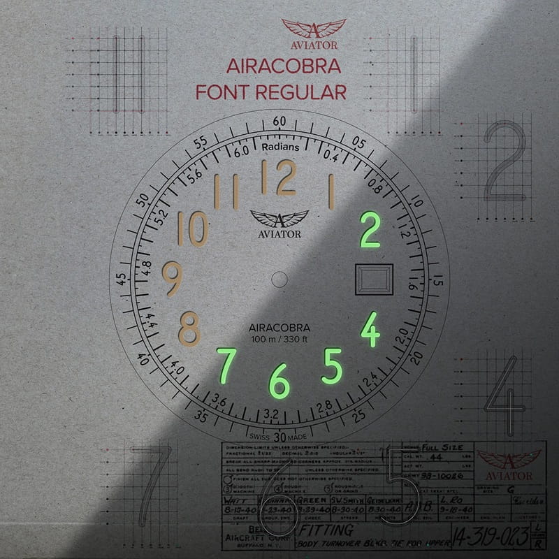 Zegarek Aviator AIRACOBRA 43 TYPE B V.1.38.0.322.4 (V13803224) Kraków