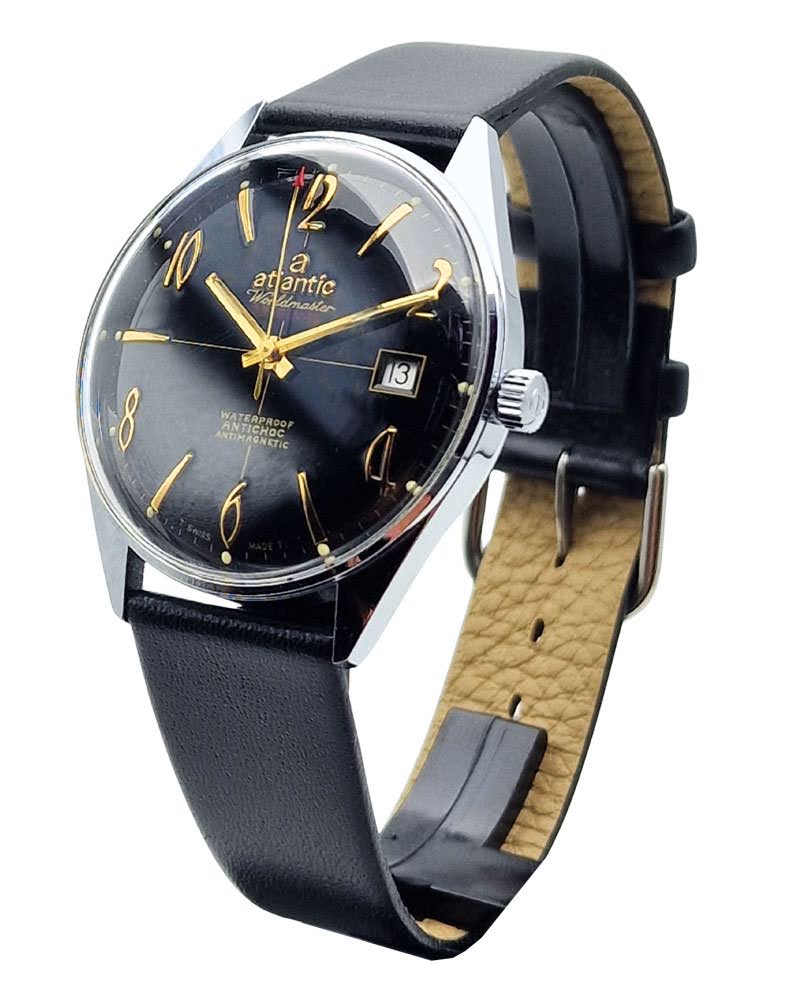 Pięknie zachowany Atlantic Worldmaster - lata 70. Ręcznie nakręcany Atlantic Kraków.