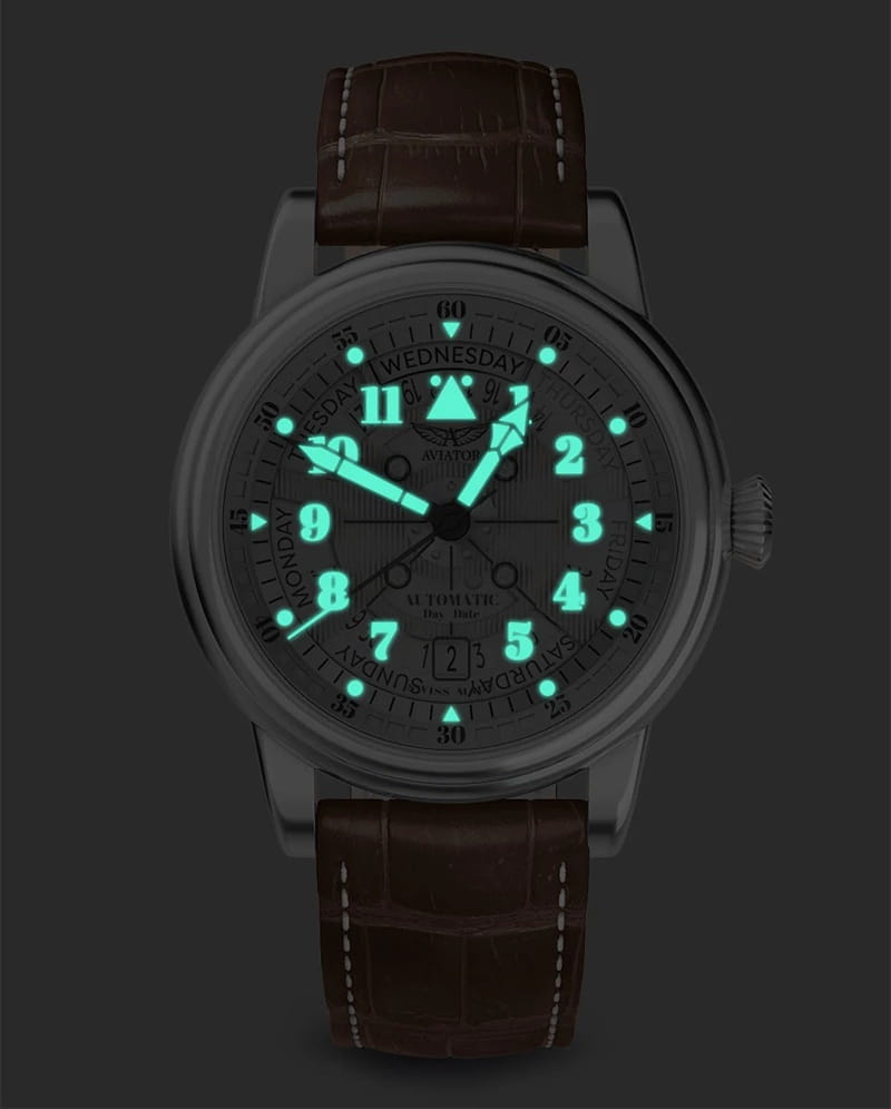 Zegarek Aviator Douglas Day Date Meca 41 V.3.36.0.286.4 (V33602864)