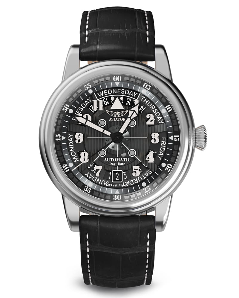 Zegarek Aviator Douglas Day Date Meca 41 V.3.36.0.284.4 (V33602844)