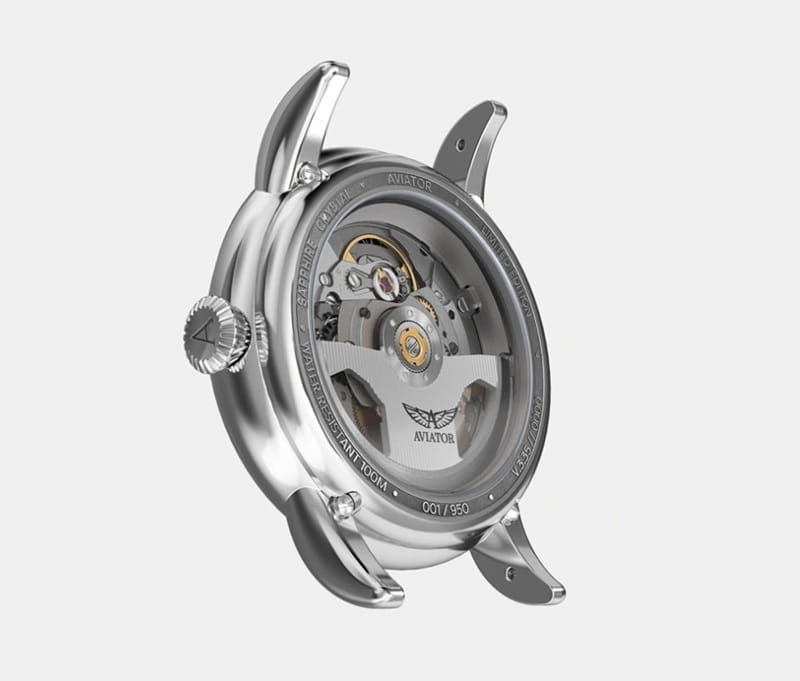 zegarmistrz Zegarek Aviator Douglas Day Date Meca 41 V.3.36.0.284.4 (V33602844)